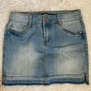 Denim mini skirt
